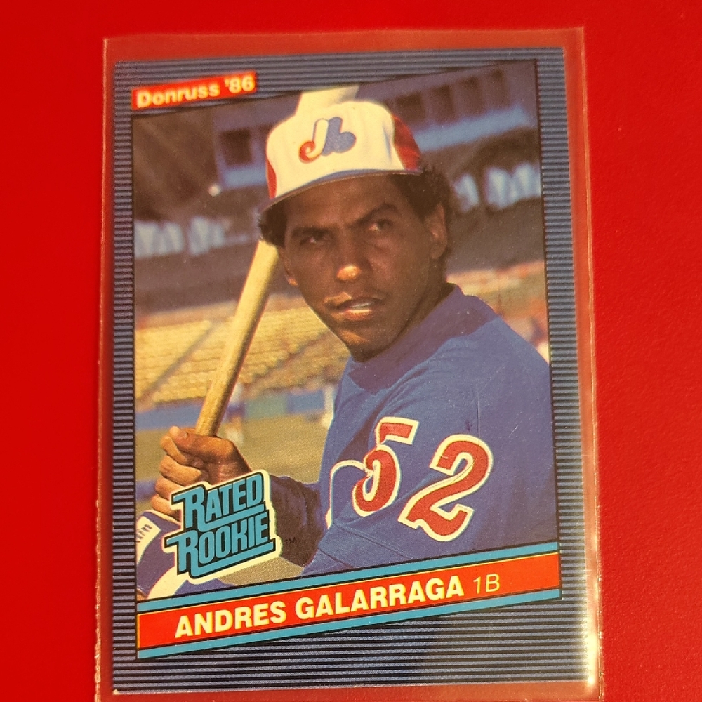Andres Galarraga 1985 Donruss Rated Rookie #33 Montreal Expos Baseball Card